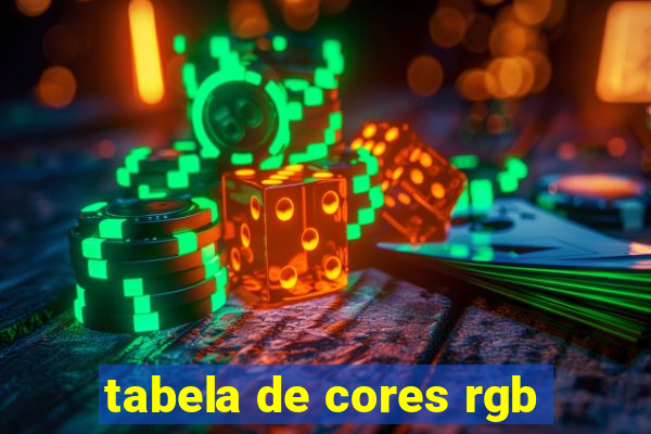 tabela de cores rgb